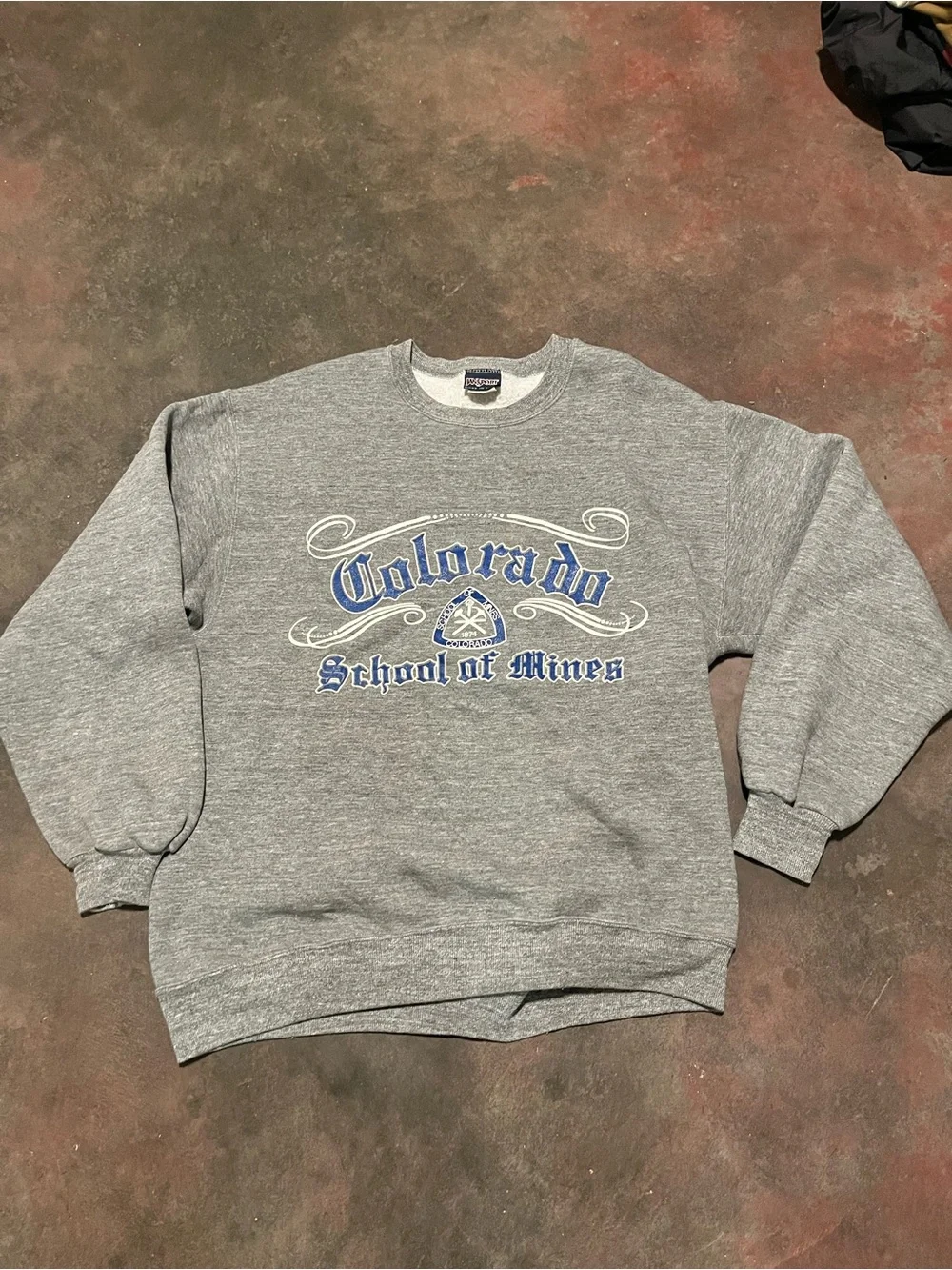 Retro Jansport Gray Crewneck - Colorado School of Mines